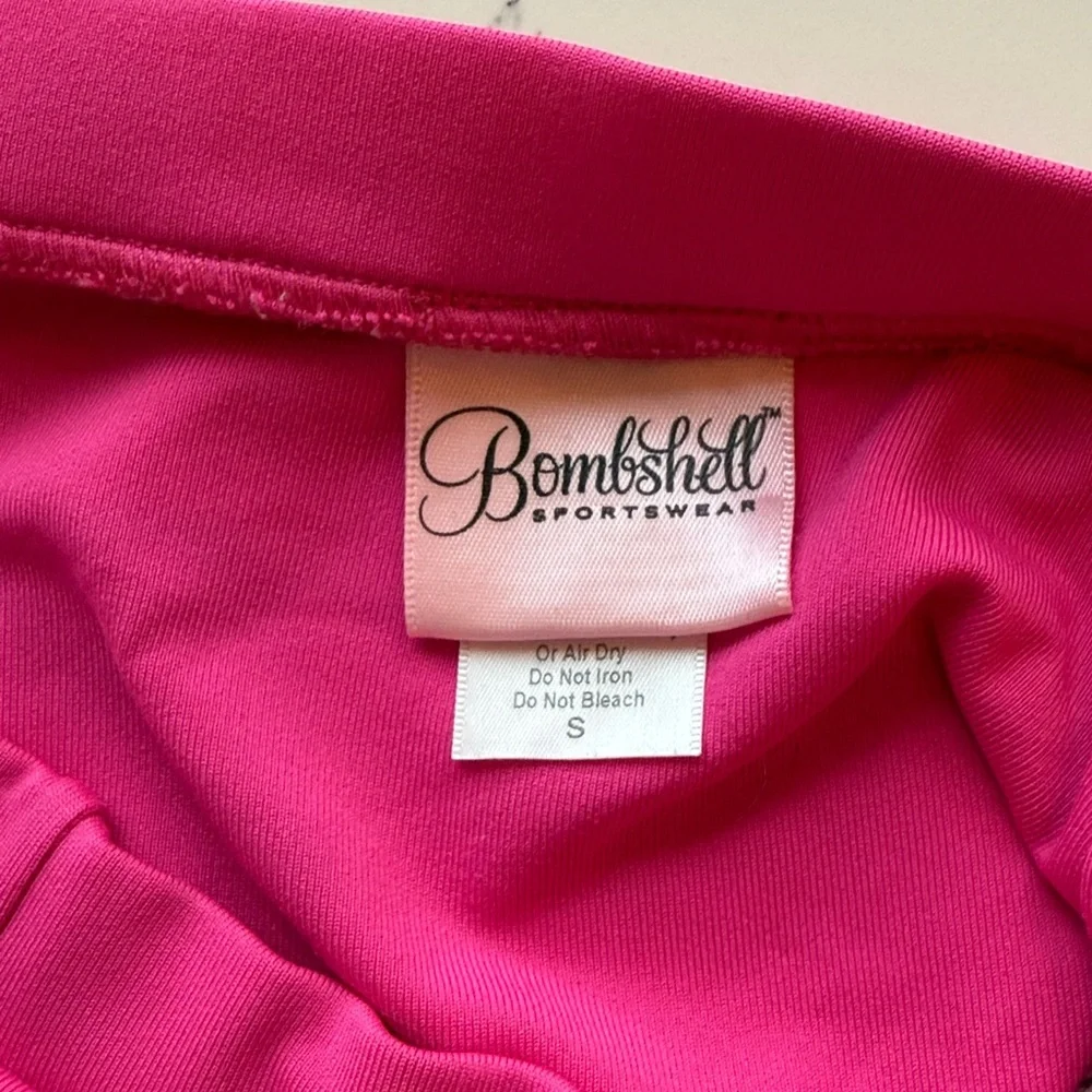 Bombshell Sportswear Kitty Meow Pink Sports Bra Limited Edition Size Small